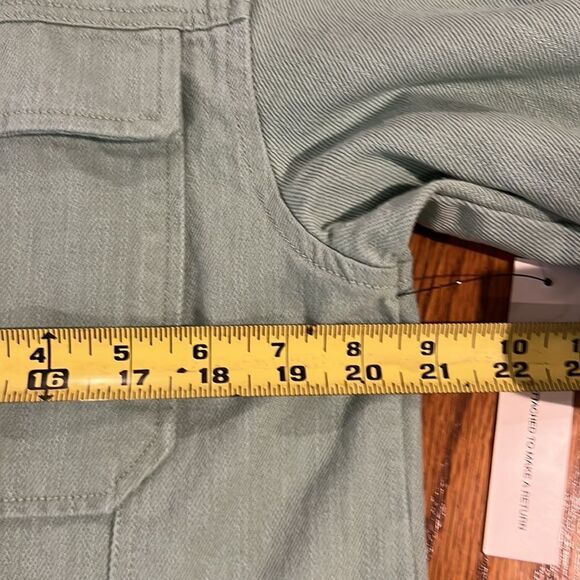 NWT Steele Women’s Oversized Green Jean Jacket size Small. - Picture 10 of 10